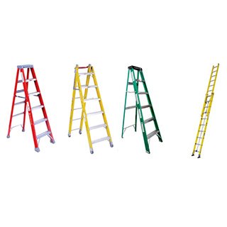 esc2 Escalera de extensión de fibra de vidrio